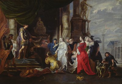 De Matigheid van Scipio (237-183 v.Chr.) door Willem van the Elder Herp